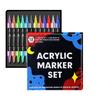 Dual-Tip Acrylic Water-Based Marker Brush Pens - Dududu Head Bestseller