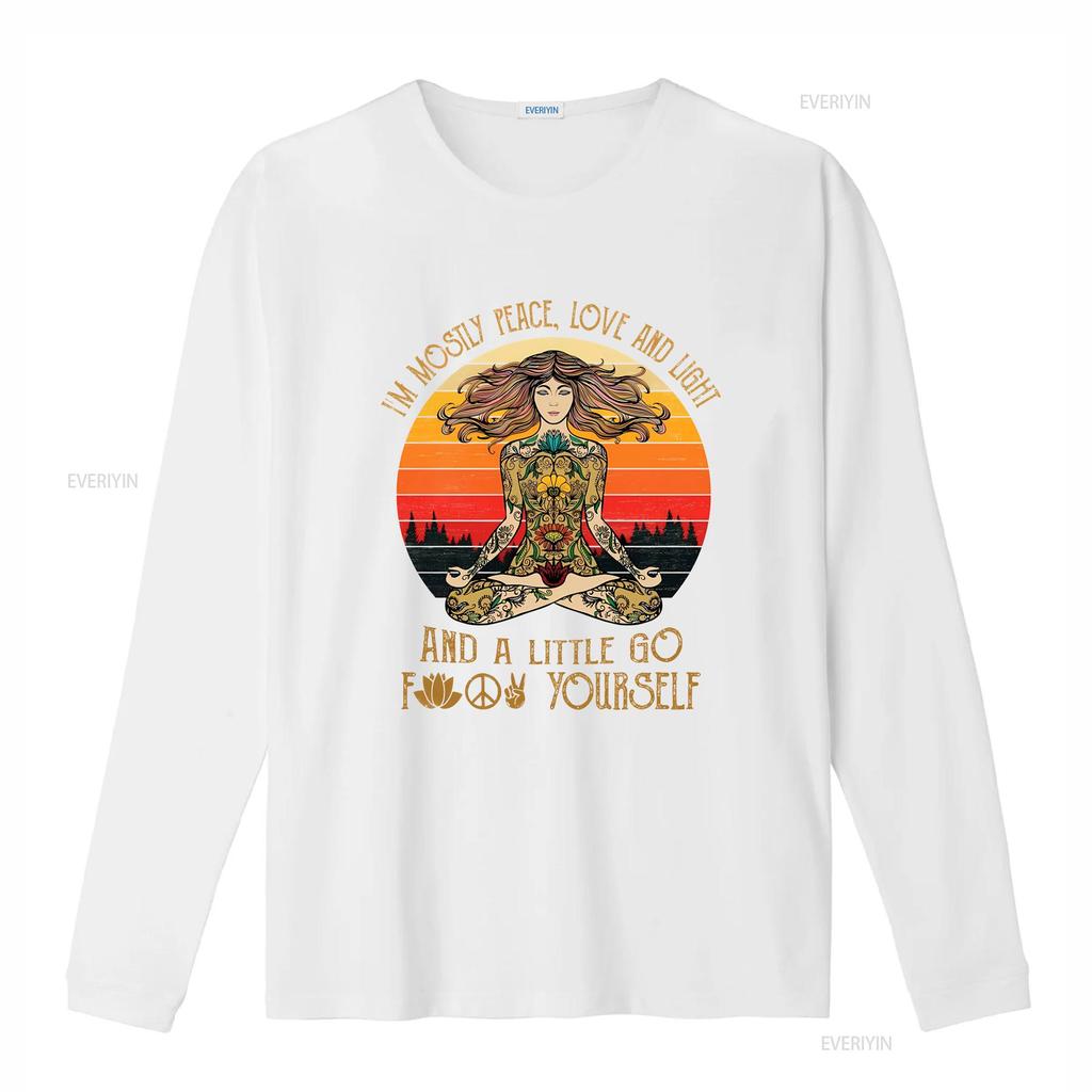 Im Mostly Peace Love And Light A T Shirt for Kids Sizes S to XL Ladies Available AD vintage Washed Stylish