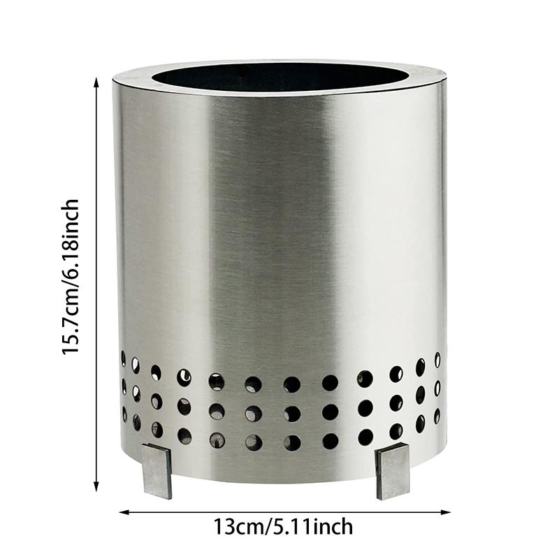 1PC Tabletop Fire Pit Mini Outdoor Portable Gases Heater Stoves With Stand Stainless Steel Camping Stove Equipments Outdoor