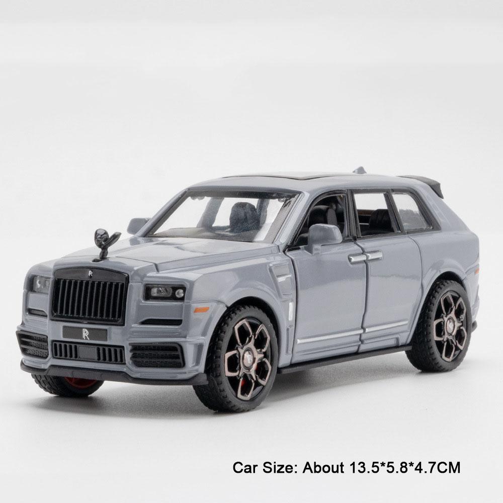 1:36 Rolls-royce Cullinan 911 Legierung Miniaturmodell Diecast Spielzeugauto Türen geöffnet Sound Licht Rückzugsfahrzeuge Autos Dekorationen