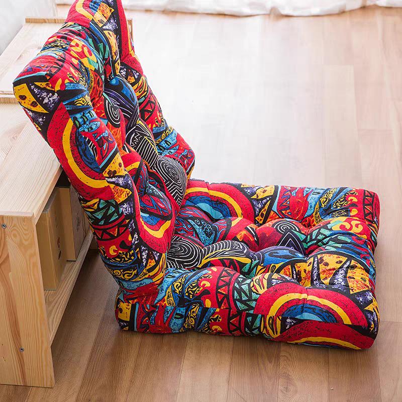 Colorful Bohemian-Style Cotton Linen Floor Cushion: Ethnic Meditation Seat Tatami Mat for B&B