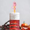 Cute Ghost Straw Covers Cap Compatible With Stanley Cup Silicone Reusable Drinking Straw Topper Accessories Halloween Gifts