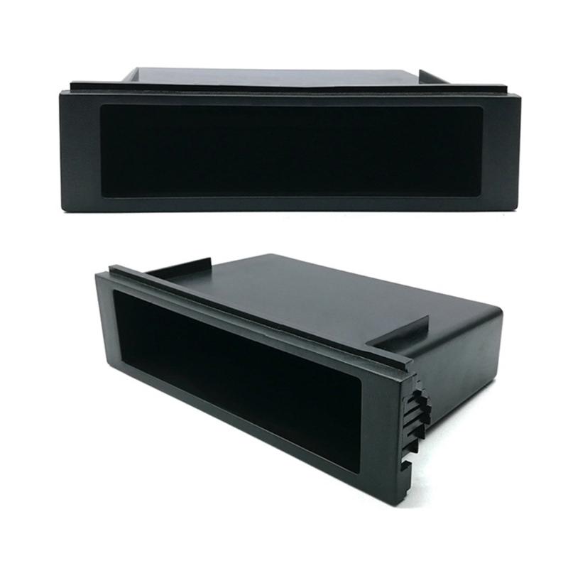 Porta-copos para Painel Single Din para Rádio Estéreo - Caixa de Armazenamento Rádio Compartimento Rádio Porta-CD