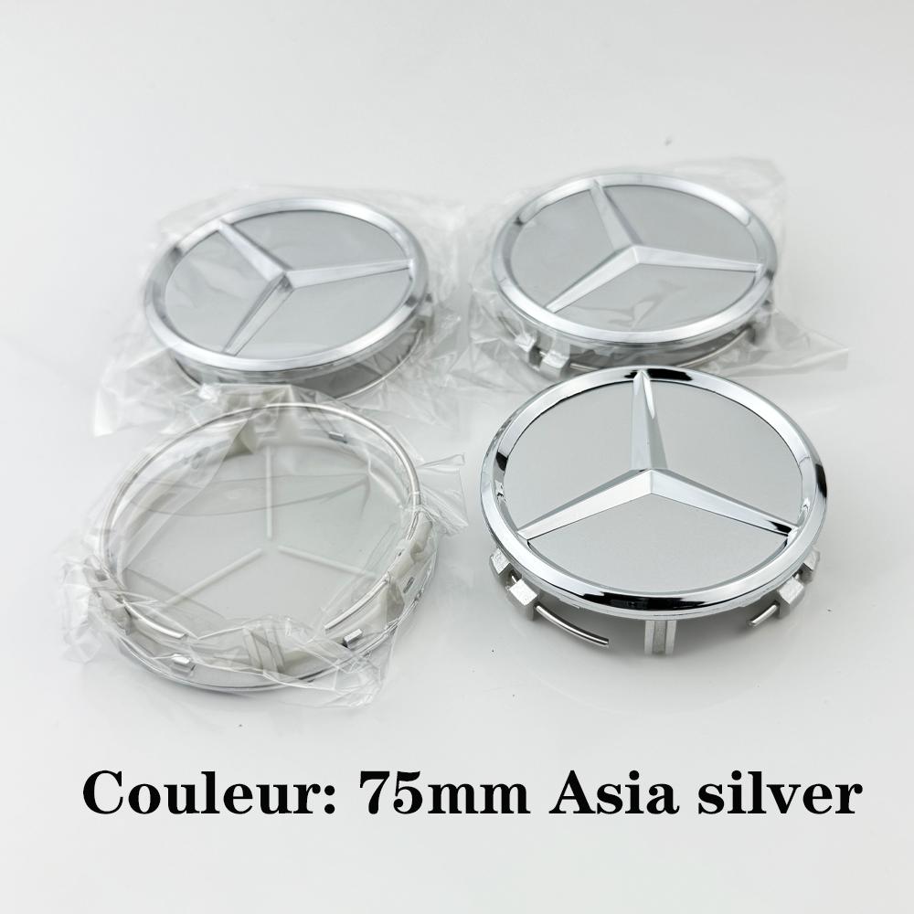 CRJ1 For AMG 4pcs 75MM Car Wheel Center Hub Caps Covers Mercedes Benz A B C S Class AMG GLA CLA GLC W176 W221 W204 W205 accessories
