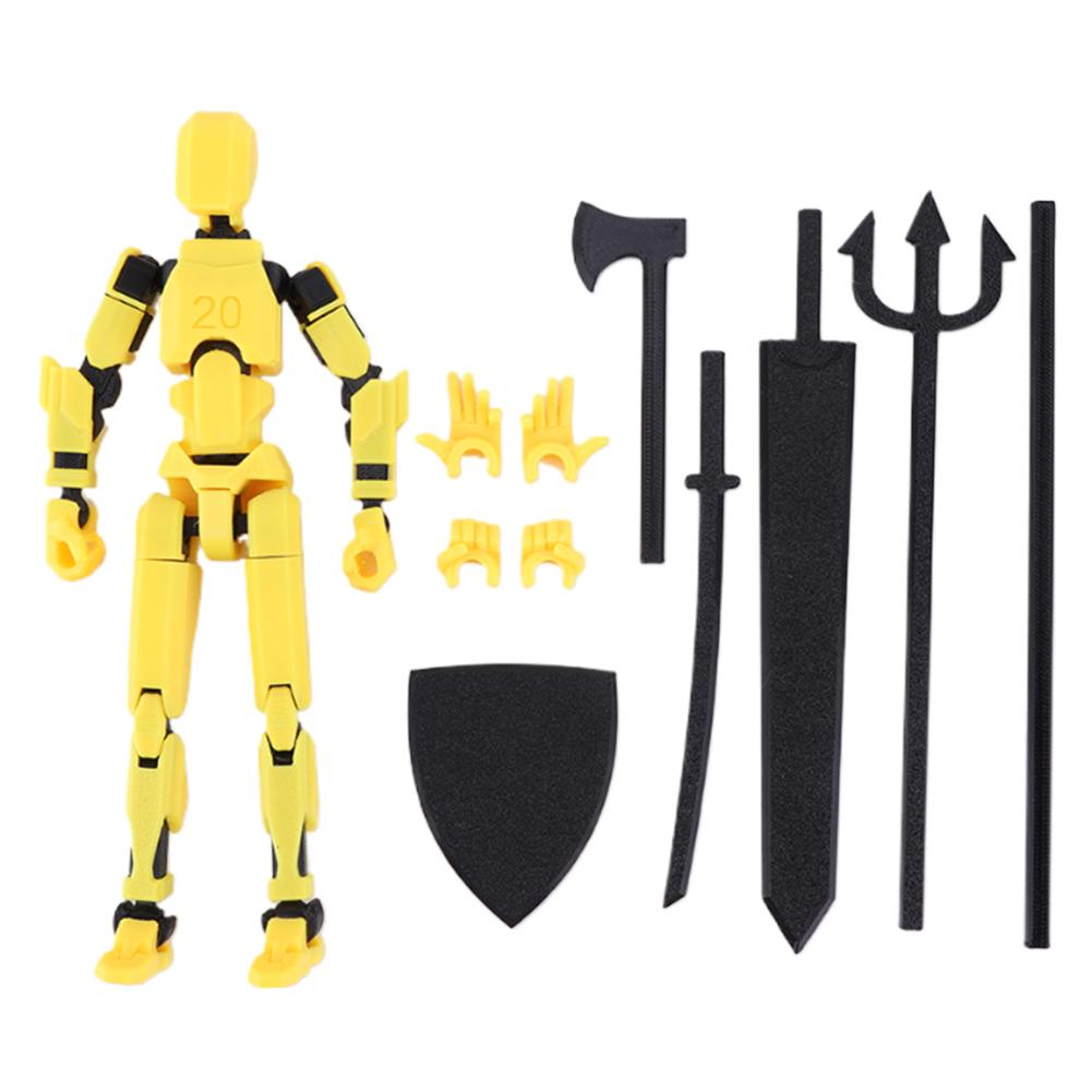 3D Printed Mannequin Toy 20cm Multi-Jointed Robot Multi-Articular Action Figures Full Body Activity Robot for Kids Adults
