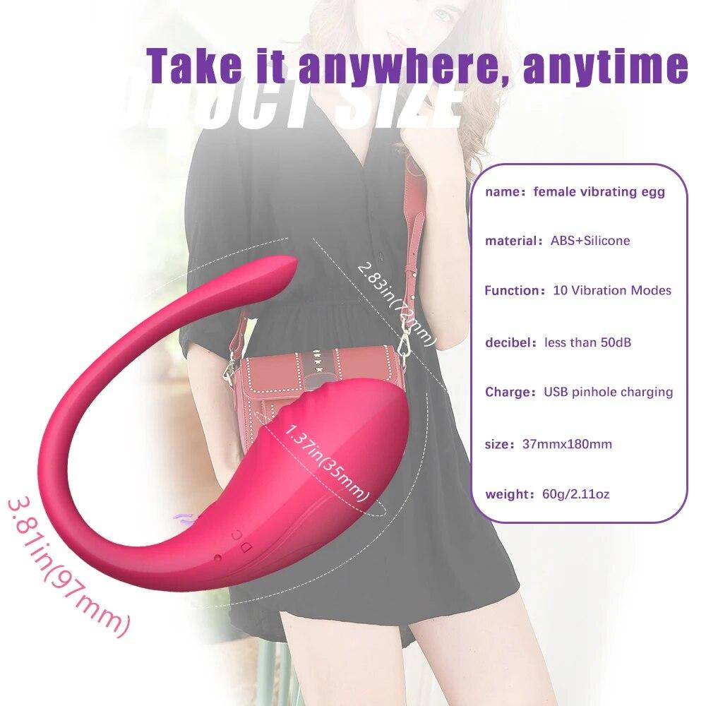 Wireless Bluetooth G Spot Vibrator for Women Dildo APP Remote Control Wear Vibrating Egg Clit Female Panties Sex Toys for Adults