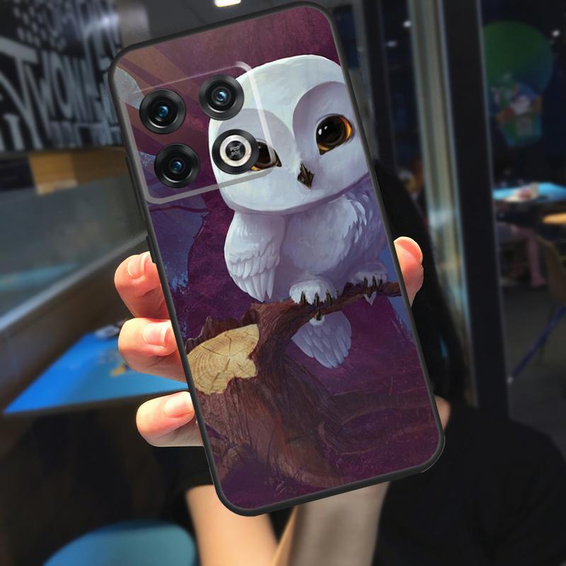 Cute Cartoon Owl Case For OnePlus 10 9 Pro 8T 9RT 10T Ace OnePlus Nord N10 N20 N100 N200 2T CE 2 Lite Cover