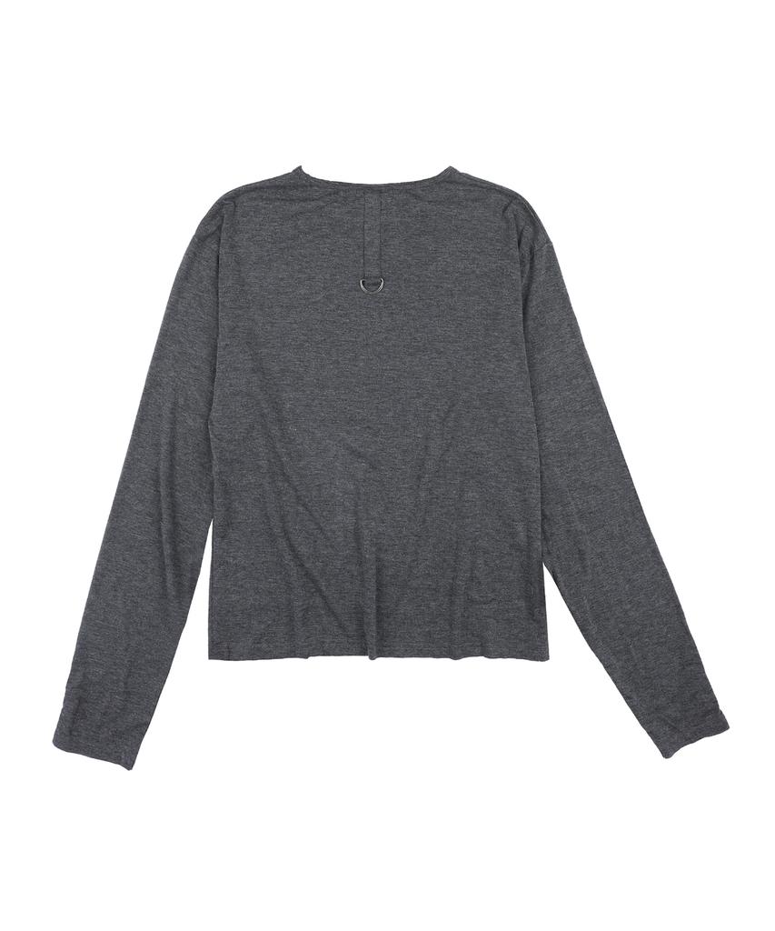GLACK Gt188 429 Chimera Emblem Vintage Cuff Detail Long Sleeve (Charcoal Gray)