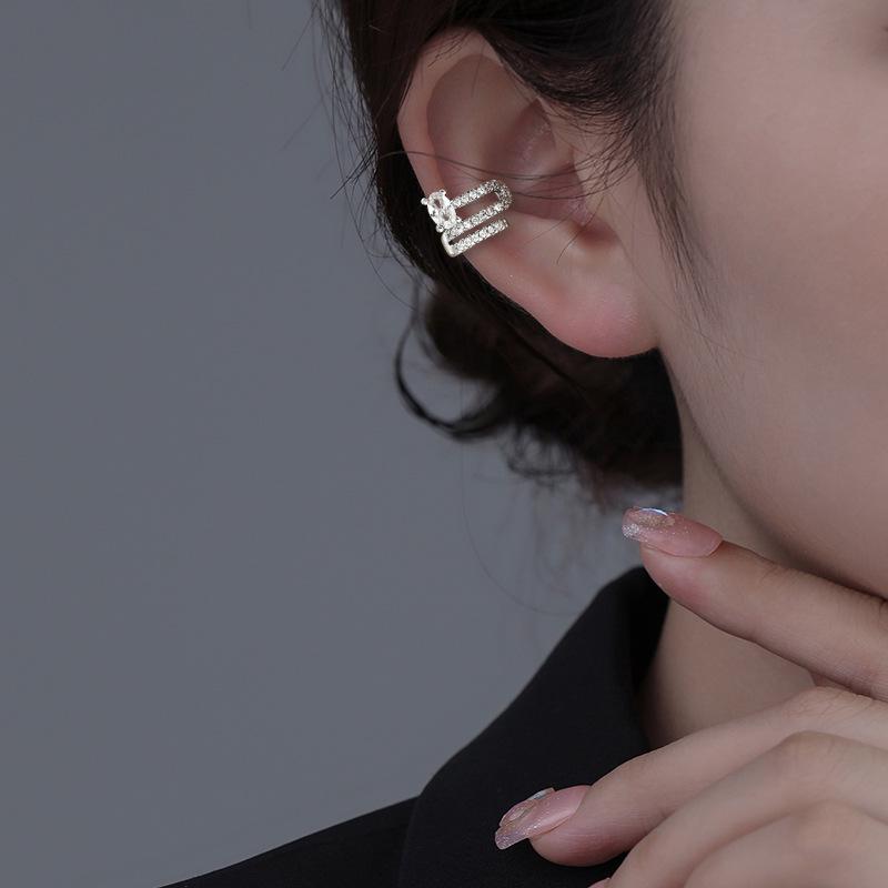 Sternenhimmel Perlenquaste Ohrhaken mit Zirkonia – Kein Piercing erforderlich