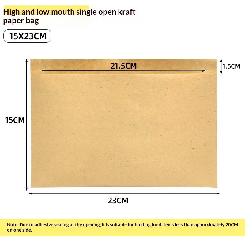 100Pcs Oilproof Kraft Paper Sandwich Wrappers Greaseproof Paper Bags Disposable Takeout Barbecue Pancakes Hamburger Pouch