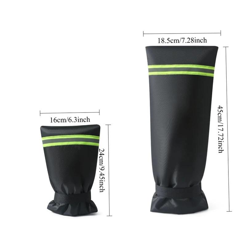 1Pc Waterproof Outdoor Faucet Freeze Protector with Reflective Strips Insulated Cover for Fire Hydrant Hose Bib