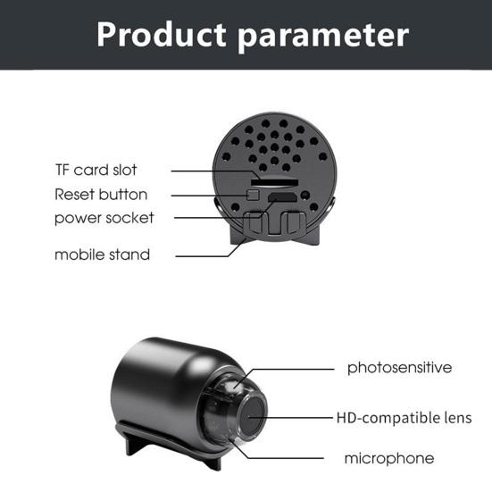 Security Camera WiFi Connection Infrared Night Vision 1080P HD-compatible 140 Degree Wide