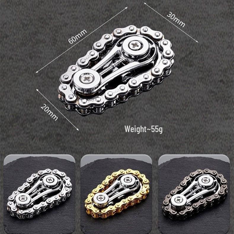 Decompression Gear Chain Spinner: Adult Boredom Reliever and Flywheel Toy