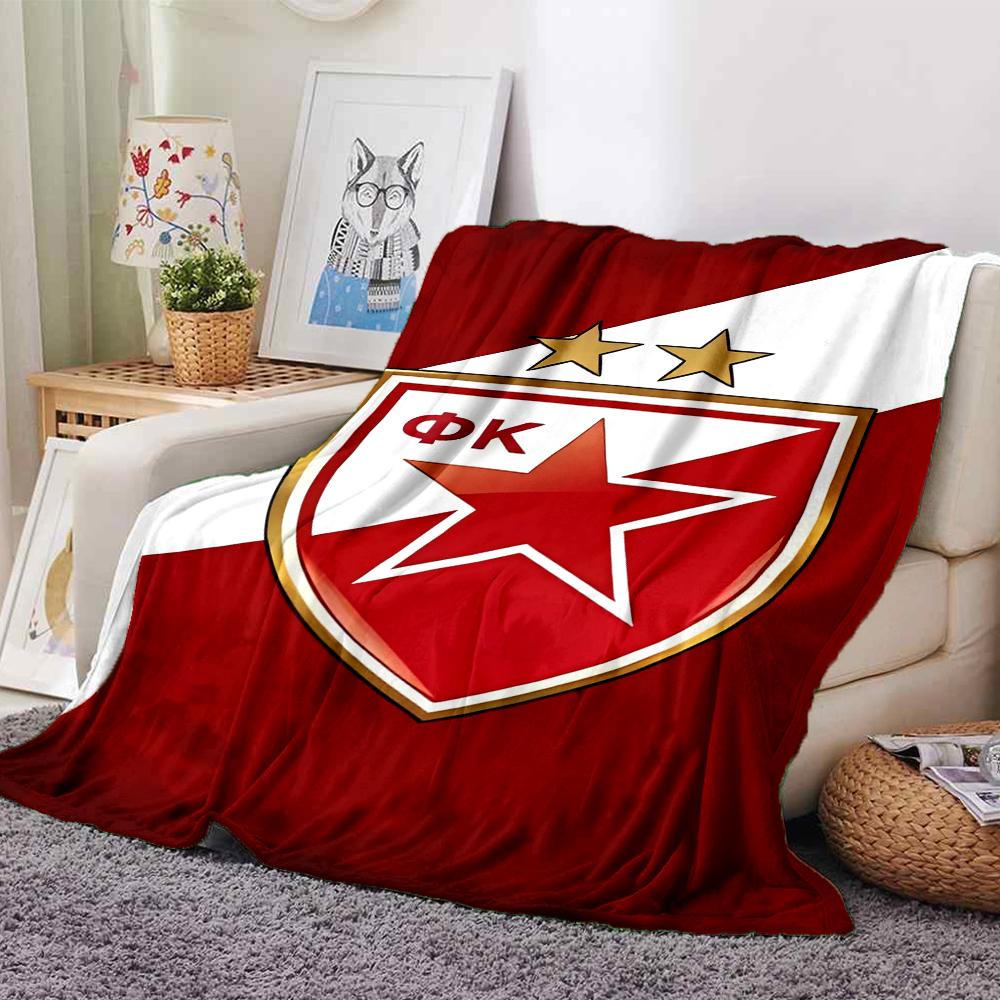 1pc Blanket - Red Star logo Print Design,Lightweight Blanket for Sofa,Bed- Soft &Warm,Gift for All Seasons