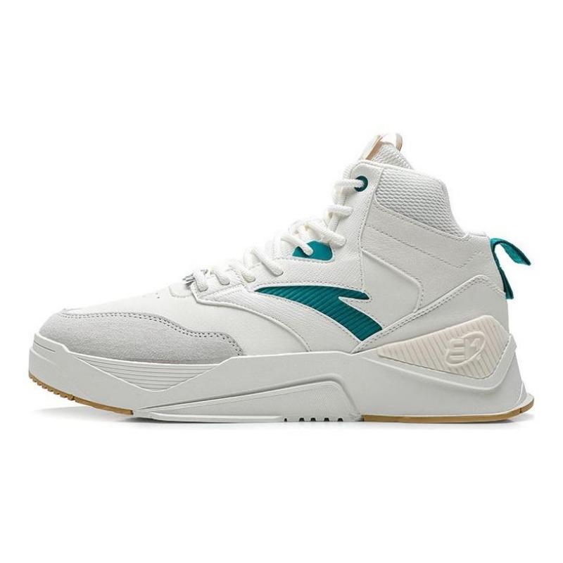 Anta Men s Lifestyle Wear-resistant Lightweight Low-top Skate Shoes White/Green 912238085-2 39