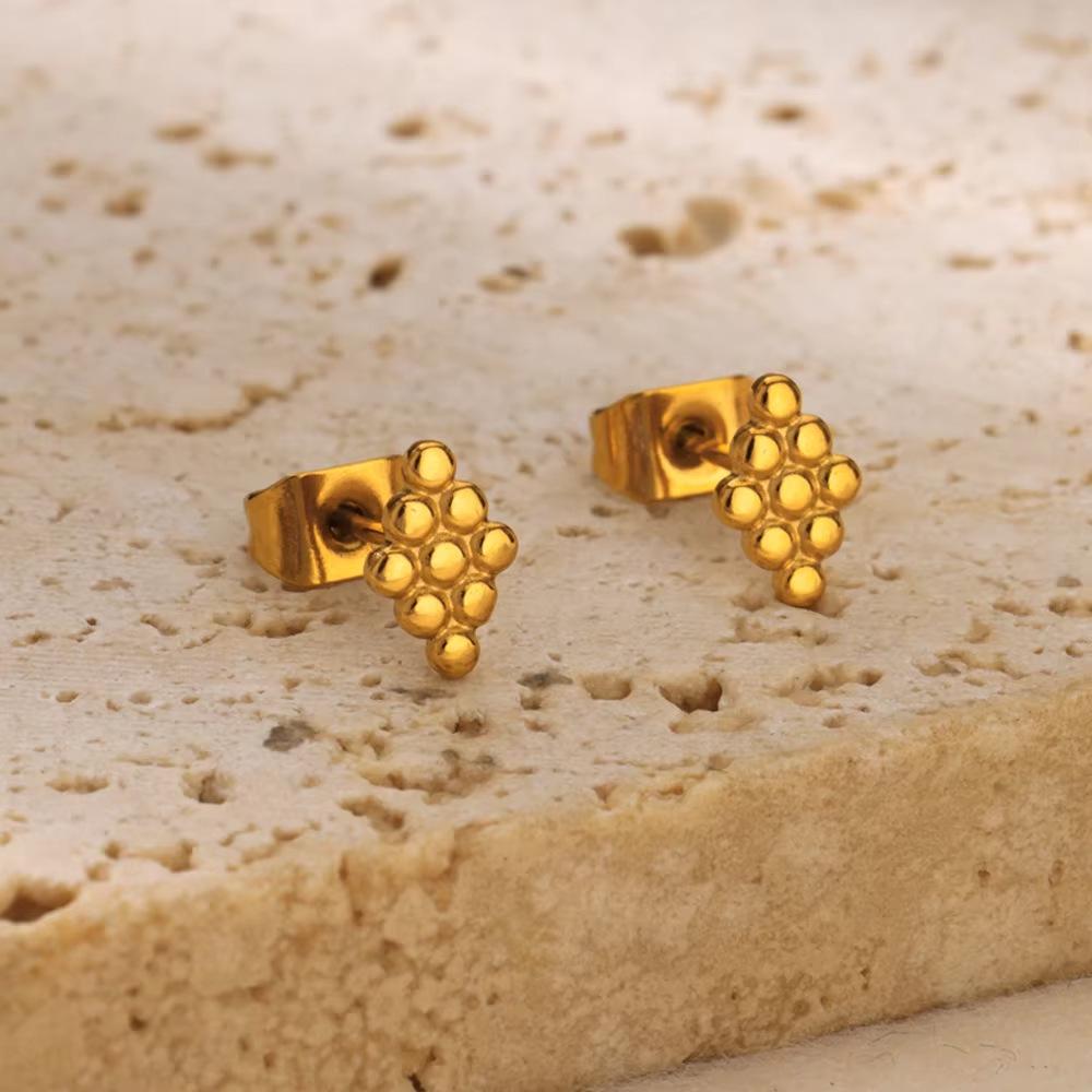 

Шикарные золотые серьги-бантики в форме сердца: Модные украшения из нержавеющей стали для стильного образа