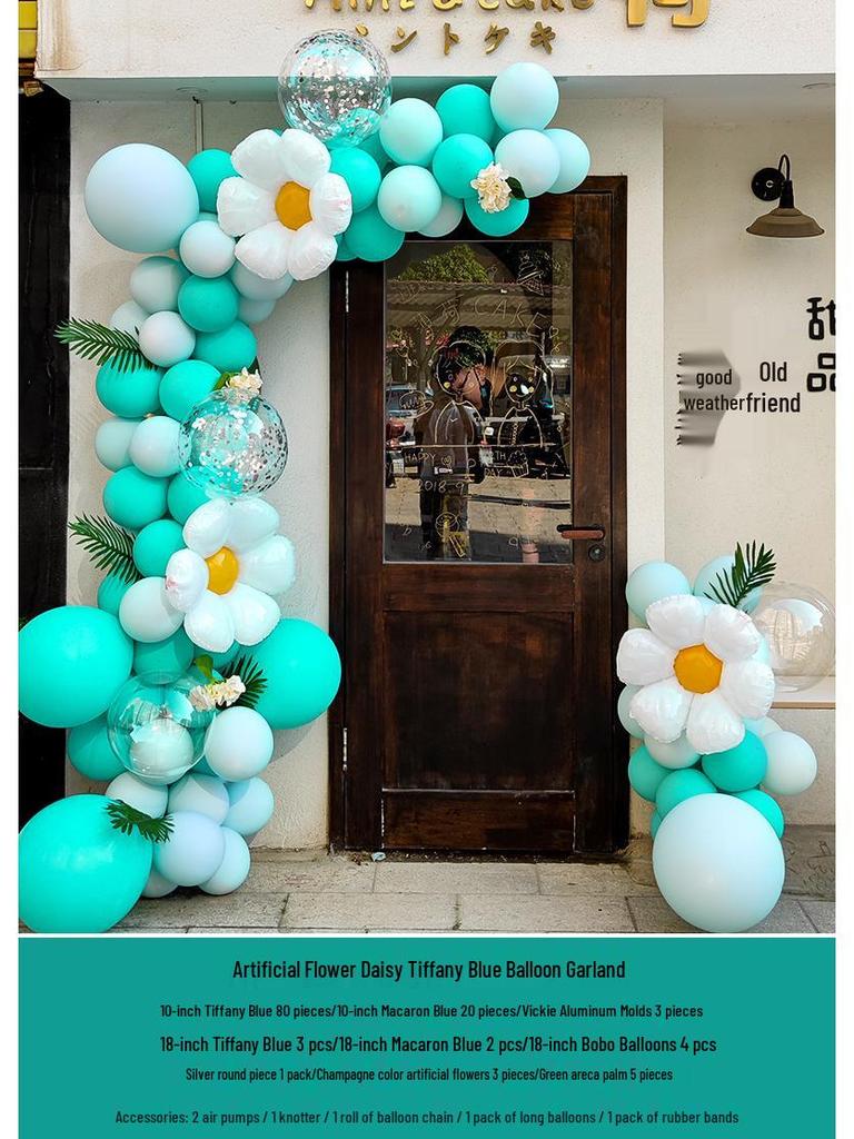 Graduation & Event Balloon Arch Decoration for Yoga Studio or Storefront Background