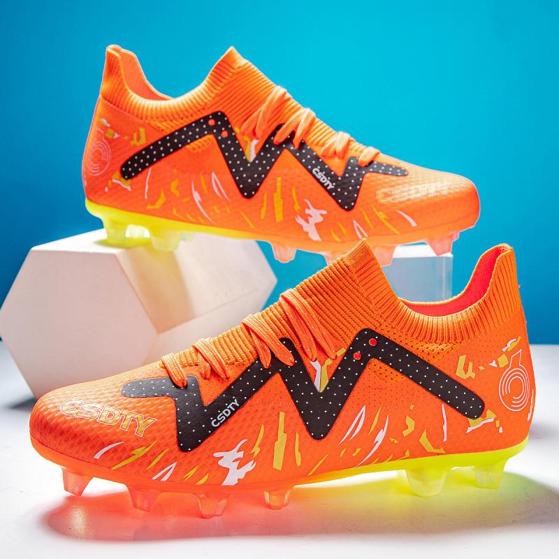 New Breathable Adult Men's and Women's Football Shoes Student Ground Spikes AG Broken Nails TF Training Shoes 2025