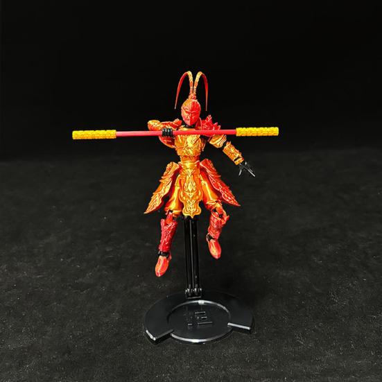 Monkey King Action Figure 3D Printed Movable Joints Monkey Model Great Sages Equalling Heaven Figurine Articulated Dummy Decoration Ornament