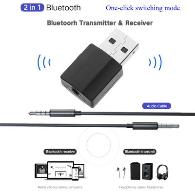 Mini 3.5mm Aux Stereo Kablosuz Bluetooth uyumlu 5.0 Adaptör Araba Müzik Alıcısı Verici Tv için