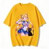 Summer  Hot Sailor Moon Tsukino Usagi  Luna Cat T-shirt Print Casual Tee Parent-child Matching Tops Versatile