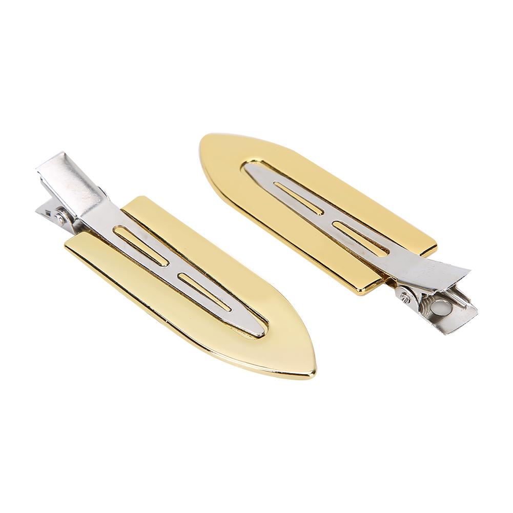 

2 шт. Заколки для волос, гальванизированные, шпильки для волос, стальные, парикмахерские, укладочные зажимы, аксессуары, золото