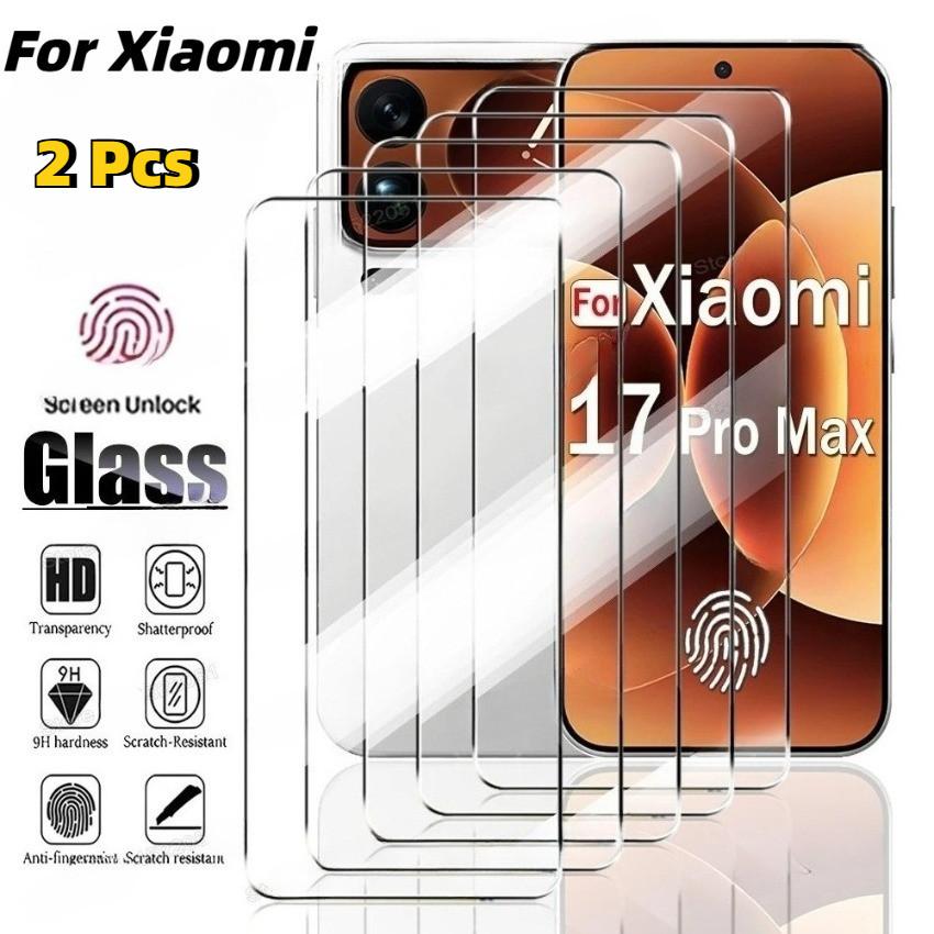 9H Full Clear Tempered Glass For Xiaomi 17 15T 14T 13T Redmi Note 15 14 13 12 11s 15C 14C 13C F7 X7 Pro Max Plus Ultra Clear Screen Protector Film
