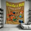 Boule & Bill Wall Tapestry Aesthetic Wall Hanging Printed Fabric Blanket Decorative Tapestries for Bedroom Living Room Home Decor