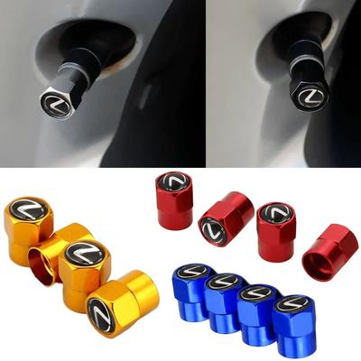 For IS250 RX300 NX200 RX350 GS300 GX470 GS350 CT200H Modification Dustproof Car Alloy Tire Valve Caps Wheel Accessories