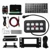 8 Toggle Push Switch Panel Automatic Dimmable Function with Fuse Box for Truck Boat Off Road Powersport