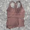 JYL Yoga Shorts Trousers Suit Leopard  Camisole Vest Hip Lifting Tight Shorts