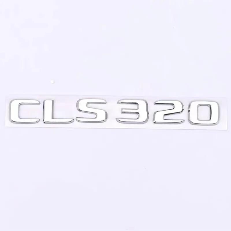 AASV1 3D gloss black silver ABS Fit for Mercedes-Benz new letter CLS260 CLS300 CLS320 CLS350 CLS400 digital sticker rear badge