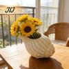 Marine Life Inspired Planter Seashell Conch Succulents Planter, Resin Ocean-Themed Flower Pot with Drainage Hole, Ocean Theme Room Accessories