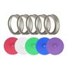 5pcs With Metal Ring Mason Jar Lid Sealed Wide Mouth Jar Cover Silicone Fermenting Lid  Coffee Bean