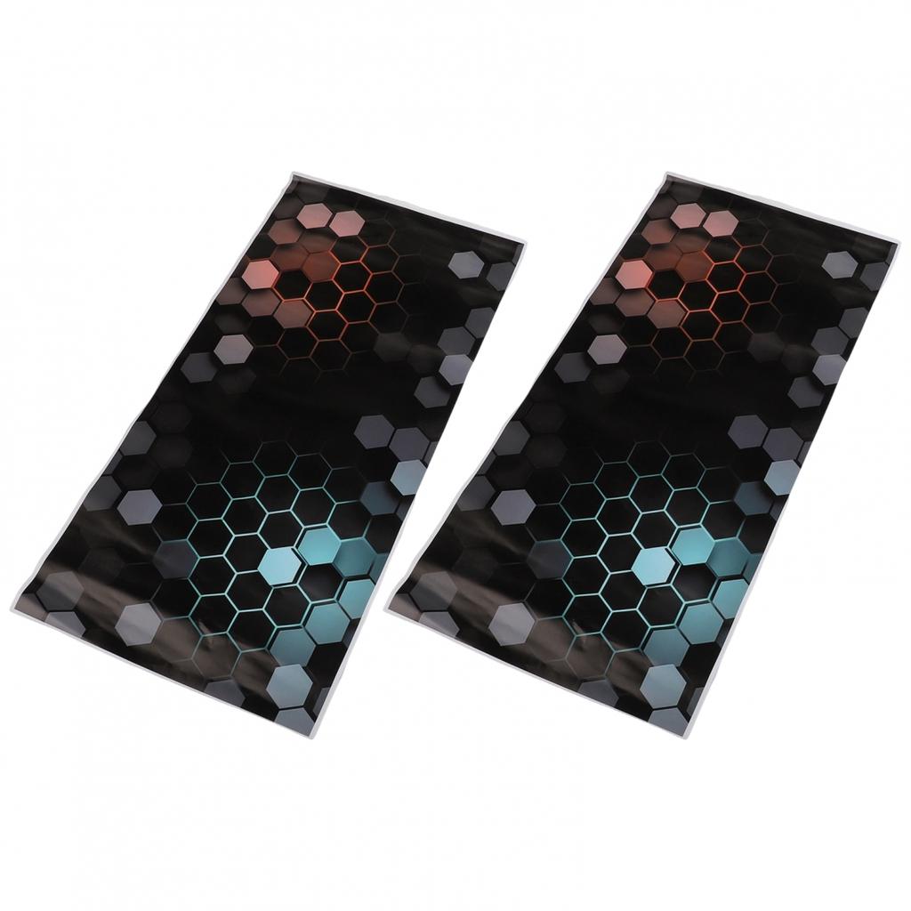 2x For Honeycomb Car Door Post Waterproof Decal for Vehicle Aesthetics