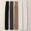 Women's Knee-High Socks: Thick Velvet Thigh-Highs for Autumn & Winter, Solid Color, Long Warmers