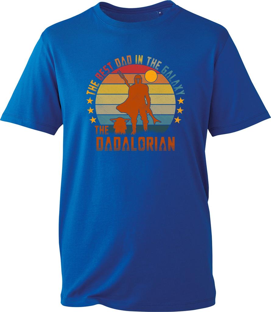 Dadalorian Grafické Unisex Tričko s kulatým výstřihem Retro Vesmír Sci-Fi Novinka Dárek