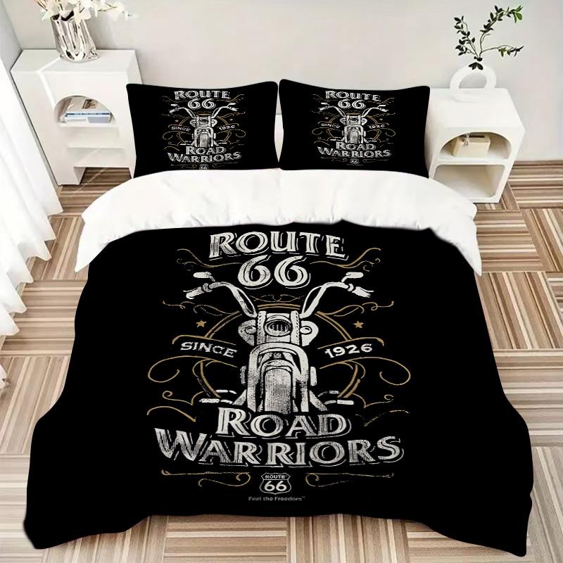 Route Motorcycle Journey Print 3Pcs Bedding Setduvet Cover With 2 Bedropillowcase Home Birthday Gift