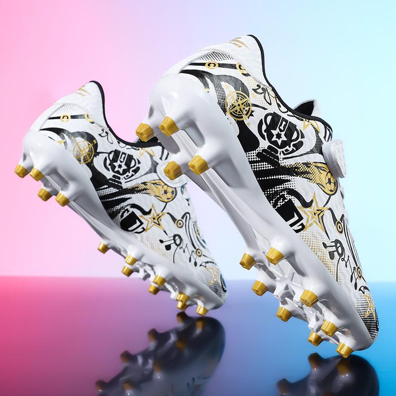 New Children Soccer Shoes Sports Society Field Boy Football Shoes Futsal Fast Indoor Sneaker Original Ankle Cleats Football Boot