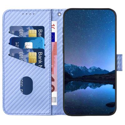 YX0070 For Google Pixel 9 Pro XL Case Carbon Fiber Texture Folio Flip Leather Phone Cover