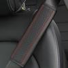 1x Car Seat Belt Cover Strap Pad Black Comfort Shoulder Cushion Car Accessories