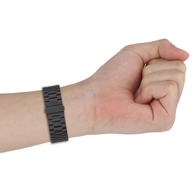 Premium Adjustable Metal Replacement Band Suitable For Watch 4 3 41mm 45mm Three Bead Design Scratch Resistant Accessory