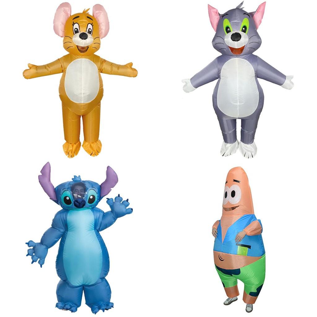 Patrick Star Stitch Tom And Jerry Inflatable Costume For Kids And Adults Perfect For Halloween And Cosplay Events