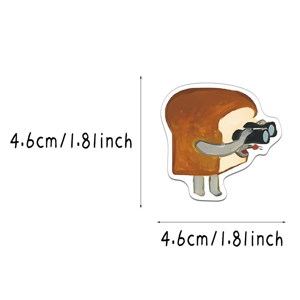 Kreatives Brot Dieb Sticker Set - 60 Blatt für DIY-Tagebücher, Handyhüllen, Notizbücher