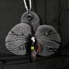 Sweet Exquisite Phalaenopsis Orchid Keychain Creative Simulation Flower Pendant Fashion Backpack Hangings Decor Accessories Gift