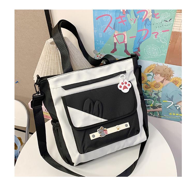 2025 New High-value Versatile College Students In Class Shoulder Bag Commuting Large-capacity Tote Bag Simple Messenger Bag
