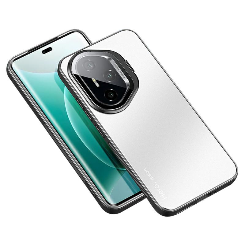 For Honor 400 Pro 5G (Global) Case with Lens Kickstand Shockproof PC+TPU Phone Cover