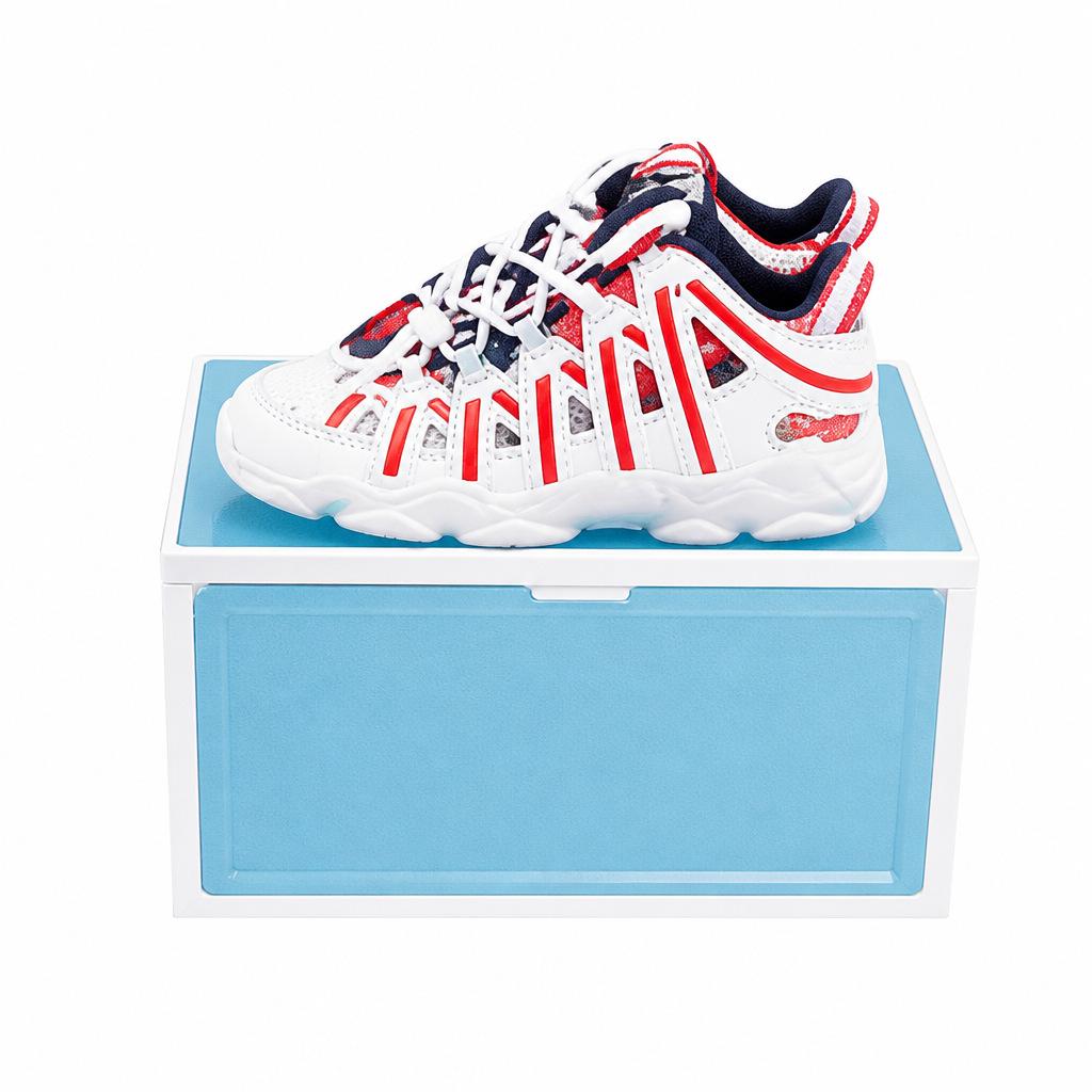 Xinying Transparent Basketball Shoe Box – Men's Side-Opening Storage Rack