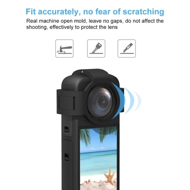 Portable Lens Protector Anti-scratch Lens Guard for 360 Action Camera Dust-proof Protective Cover