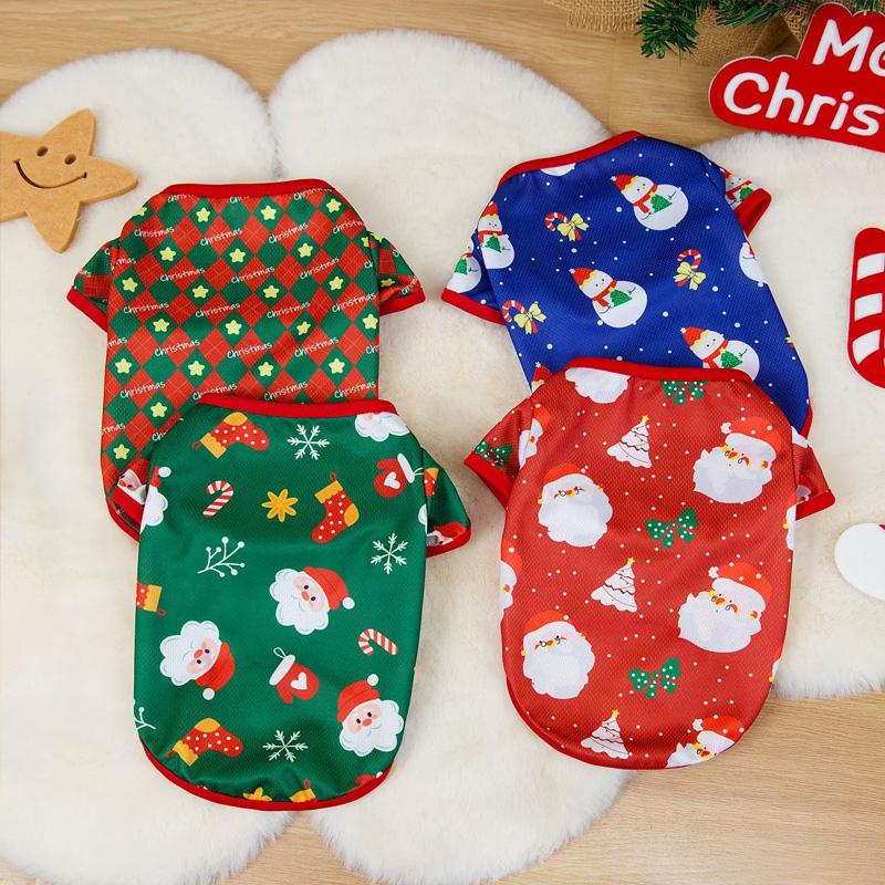 1PC Sweatshirt Cute Pullover For Small Medium Dogs Holiday Gifts Winter Dog Clothes Christmas